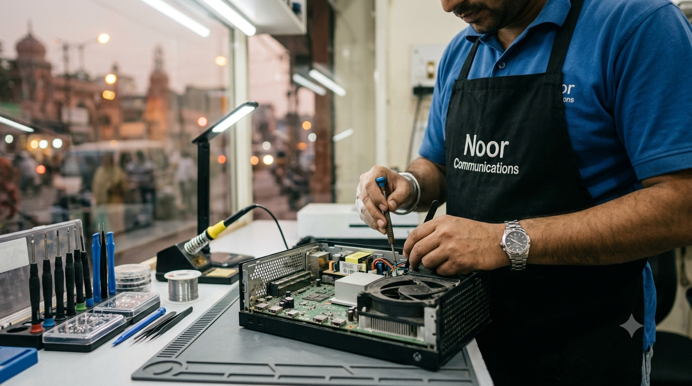Apple Repair Center in Amritsar by Noor Communications technician